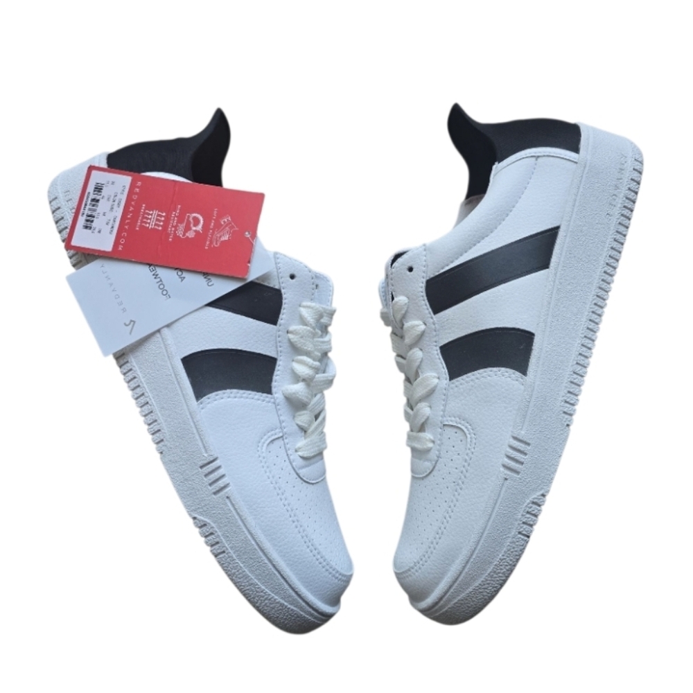 Redvanly Bright White/Tuxedo Black Contender Sneaker